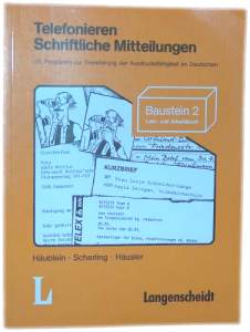 Telefonieren Schriftliche Mitteilungen Lehr Und Arbeitsbuch